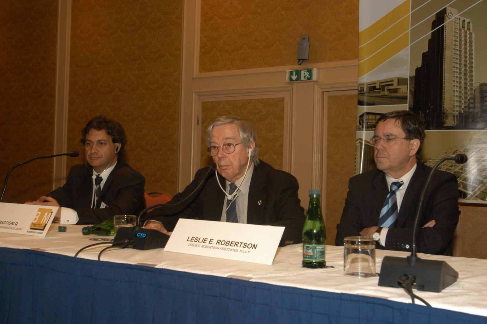 Leslie E. Robertson y Alberto Maccioni